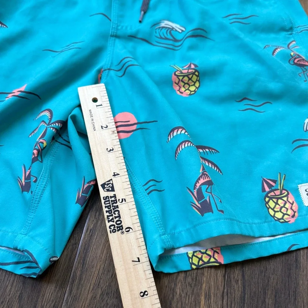O'Neill Board Shorts Kids XL Teal Hyperfreak Flamingo Pineapple SP4206018
